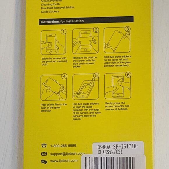 iPhone 16 Tempered Glass Screen Protector - Picture 2 of 2